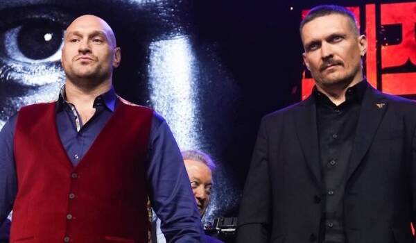 Tyson Fury y Oleksandr Usyk.